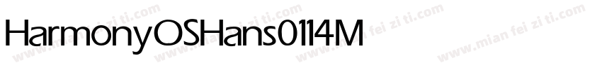 HarmonyOSHans 0114 Medium字体转换